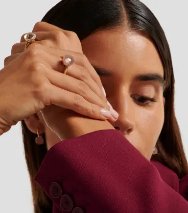 Pomellato Nudo 18kt gold ring with rose quartz | Thumbnail 2 Pomellato Nudo 18kt gold ring with rose quartz | Thumbnail 2
