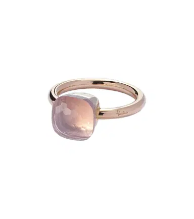 Pomellato Nudo 18kt gold ring with rose quartz | Thumbnail 1 Pomellato Nudo 18kt gold ring with rose quartz | Thumbnail 1