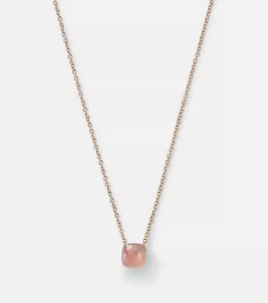 Pomellato Nudo 18kt gold necklace with rose quartz | Thumbnail 3 Pomellato Nudo 18kt gold necklace with rose quartz | Thumbnail 3