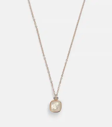 Pomellato Nudo 18kt rose and white gold necklace with topaz, mother-of-pearl, and diamonds | Thumbnail 3 Pomellato Nudo 18kt rose and white gold necklace with topaz, mother-of-pearl, and diamonds | Thumbnail 3