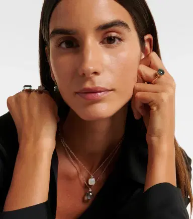Pomellato Nudo 18kt rose and white gold necklace with topaz, mother-of-pearl, and diamonds | Thumbnail 5 Pomellato Nudo 18kt rose and white gold necklace with topaz, mother-of-pearl, and diamonds | Thumbnail 5