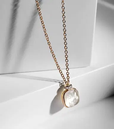 Pomellato Nudo 18kt rose and white gold necklace with topaz, mother-of-pearl, and diamonds | Thumbnail 6 Pomellato Nudo 18kt rose and white gold necklace with topaz, mother-of-pearl, and diamonds | Thumbnail 6