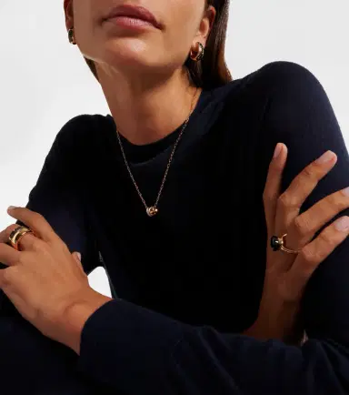 Pomellato Iconica 18kt gold necklace with diamonds | Thumbnail 4