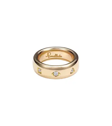 Pomellato Iconica 18kt rose gold ring with diamonds | Thumbnail 1