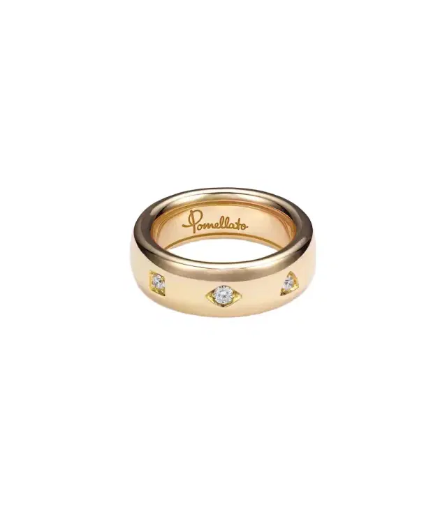 Pomellato Iconica 18kt rose gold ring with diamonds