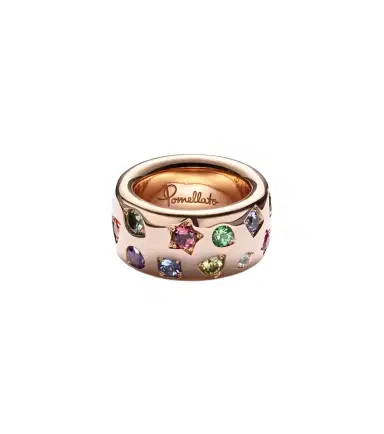 Pomellato Iconica Large 18kt rose gold ring with gemstones | Thumbnail 1 Pomellato Iconica Large 18kt rose gold ring with gemstones | Thumbnail 1