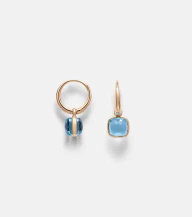 Pomellato Nudo Mini 18kt rose gold earrings with topazes | Thumbnail 2