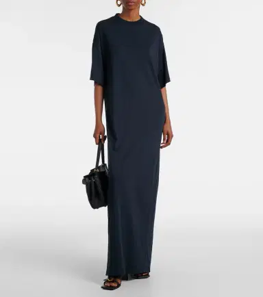 Balenciaga Cocoon cotton jersey maxi dress | Thumbnail 3 Balenciaga Cocoon cotton jersey maxi dress | Thumbnail 3