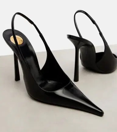 Saint Laurent Vendome 110 leather slingback pumps | Thumbnail 4 Saint Laurent Vendome 110 leather slingback pumps | Thumbnail 4