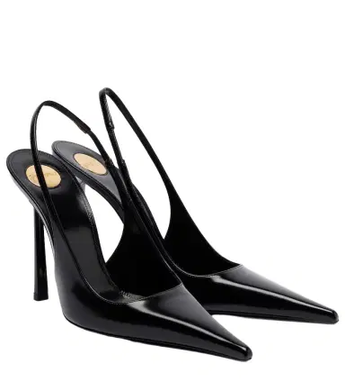 Saint Laurent Vendome 110 leather slingback pumps | Thumbnail 1 Saint Laurent Vendome 110 leather slingback pumps | Thumbnail 1
