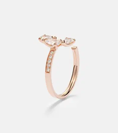 Repossi Serti Sur Vide 18kt rose gold ring with diamonds | Thumbnail 2