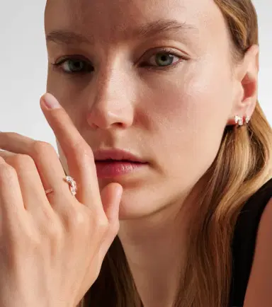 Repossi Serti Sur Vide 18kt rose gold ring with diamonds | Thumbnail 4