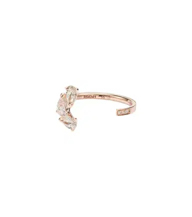 Repossi Serti Sur Vide 18kt rose gold ring with diamonds | Thumbnail 1