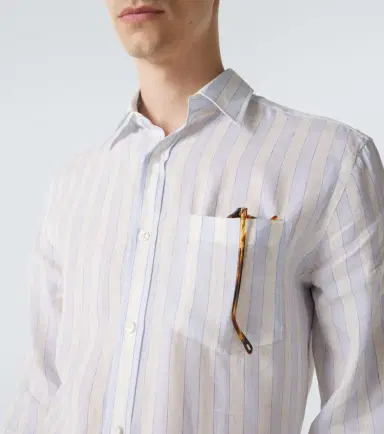 Dunhill Striped linen shirt | Thumbnail 3 Dunhill Striped linen shirt | Thumbnail 3