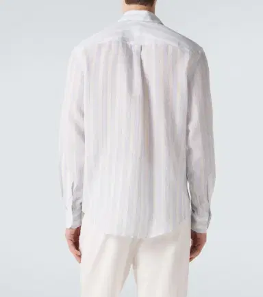 Dunhill Striped linen shirt | Thumbnail 5 Dunhill Striped linen shirt | Thumbnail 5