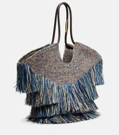 Zimmermann Goldentime Medium fringed raffia tote bag | Thumbnail 2 Zimmermann Goldentime Medium fringed raffia tote bag | Thumbnail 2