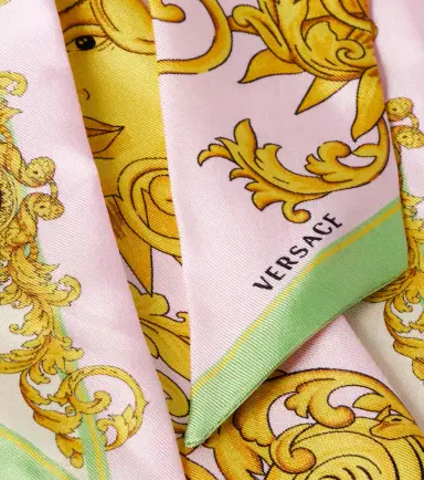 Versace Printed silk twill scarf | Thumbnail 2