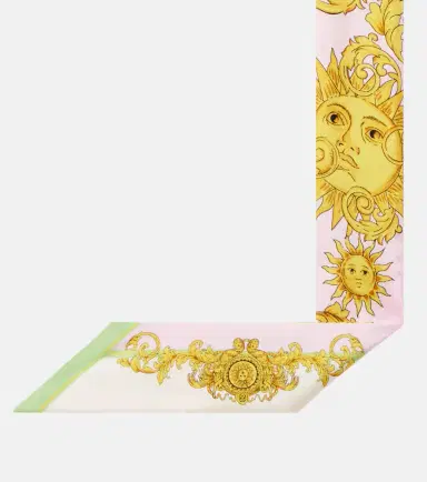 Versace Printed silk twill scarf | Thumbnail 3