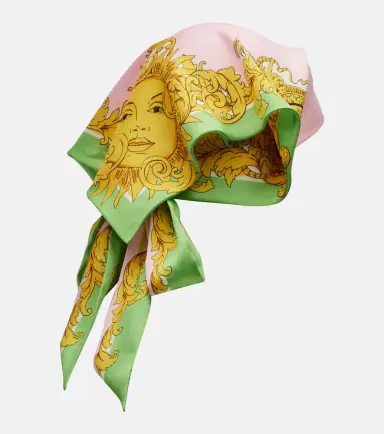 Versace Printed silk twill scarf | Thumbnail 2