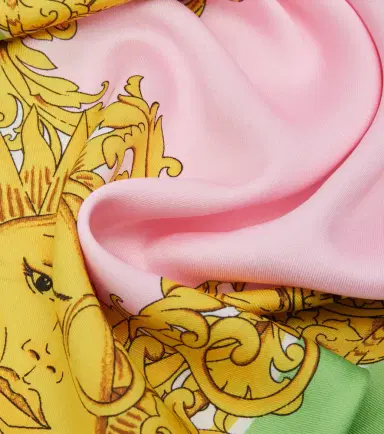 Versace Printed silk twill scarf | Thumbnail 3