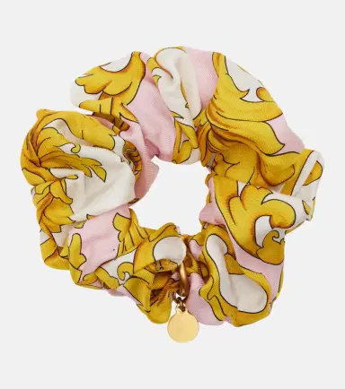 Versace Medusa printed silk scrunchie | Thumbnail 2