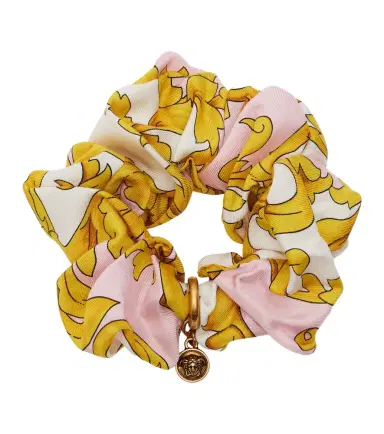 Versace Medusa printed silk scrunchie | Thumbnail 1