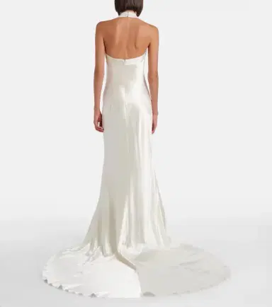 Danielle Frankel Bridal Presley wool and silk gown | Thumbnail 2 Danielle Frankel Bridal Presley wool and silk gown | Thumbnail 2