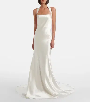 Danielle Frankel Bridal Presley wool and silk gown | Thumbnail 5 Danielle Frankel Bridal Presley wool and silk gown | Thumbnail 5