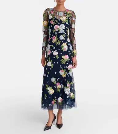Carolina Herrera Embroidered cocktail dress | Thumbnail 4 Carolina Herrera Embroidered cocktail dress | Thumbnail 4