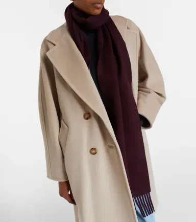 Max Mara Logo wool scarf | Thumbnail 4 Max Mara Logo wool scarf | Thumbnail 4