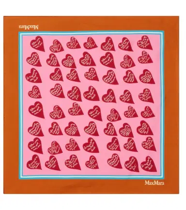 Max Mara Printed silk twill scarf | Thumbnail 1