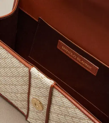 Manolo Blahnik Maycap raffia-effect clutch | Thumbnail 4 Manolo Blahnik Maycap raffia-effect clutch | Thumbnail 4