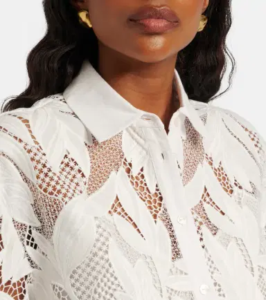 Erdem Embroidered mesh shirt | Thumbnail 5 Erdem Embroidered mesh shirt | Thumbnail 5