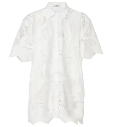 Erdem Embroidered mesh shirt | Thumbnail 1 Erdem Embroidered mesh shirt | Thumbnail 1