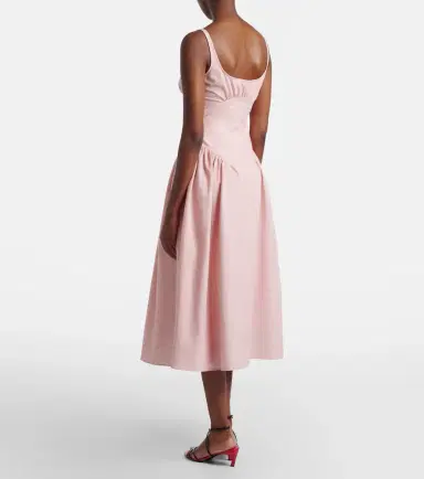 Proenza Schouler Solira seersucker midi dress | Thumbnail 2 Proenza Schouler Solira seersucker midi dress | Thumbnail 2