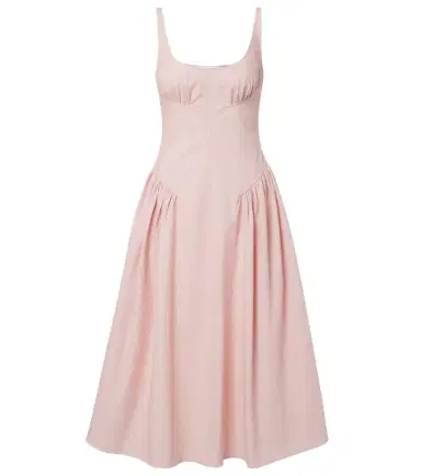 Proenza Schouler Solira seersucker midi dress | Thumbnail 1 Proenza Schouler Solira seersucker midi dress | Thumbnail 1