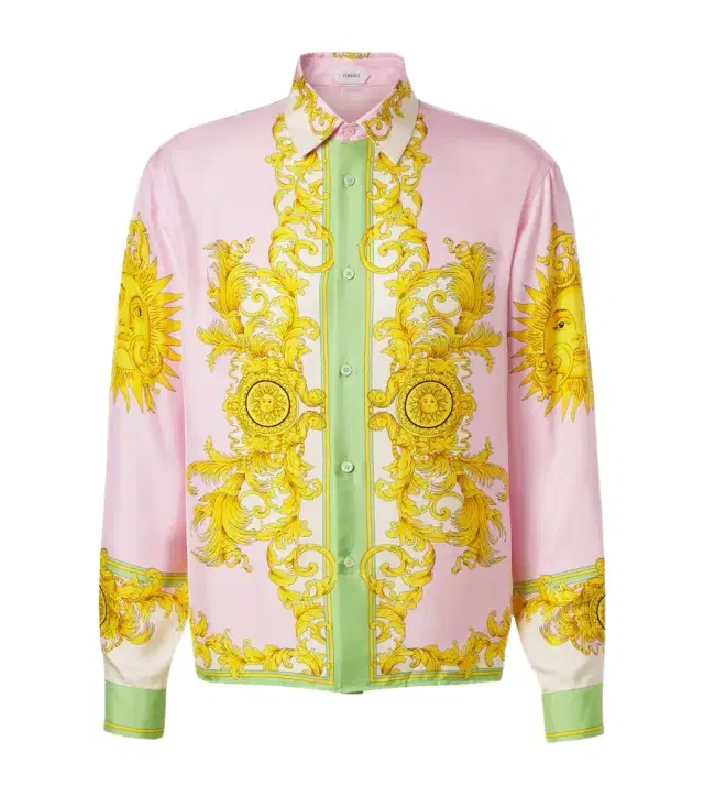 Printed silk shirt