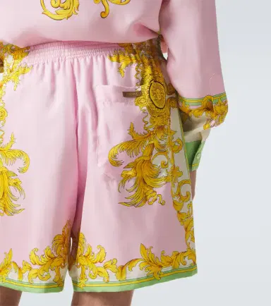 Versace Printed silk shorts | Thumbnail 5