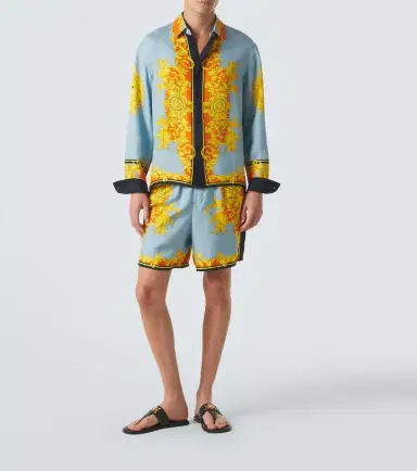 Versace Printed silk shorts | Thumbnail 4 Versace Printed silk shorts | Thumbnail 4