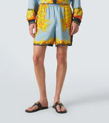 Versace Printed silk shorts | Thumbnail 5 Versace Printed silk shorts | Thumbnail 5