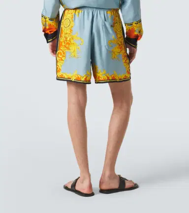 Versace Printed silk shorts | Thumbnail 6 Versace Printed silk shorts | Thumbnail 6