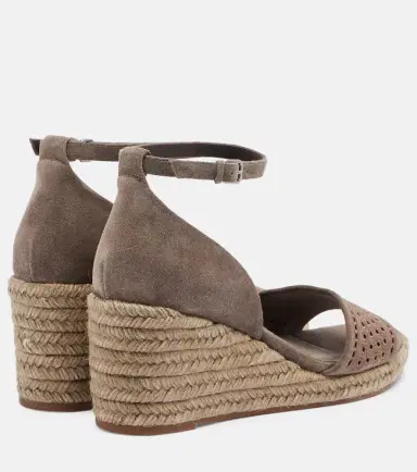 Brunello Cucinelli Suede espadrille wedges | Thumbnail 2 Brunello Cucinelli Suede espadrille wedges | Thumbnail 2
