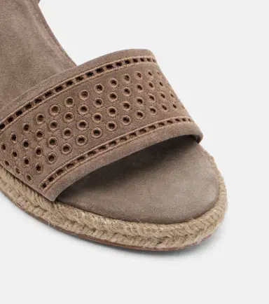 Brunello Cucinelli Suede espadrille wedges | Thumbnail 3 Brunello Cucinelli Suede espadrille wedges | Thumbnail 3