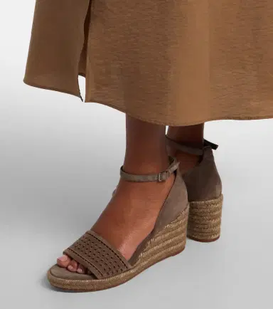 Brunello Cucinelli Suede espadrille wedges | Thumbnail 5 Brunello Cucinelli Suede espadrille wedges | Thumbnail 5