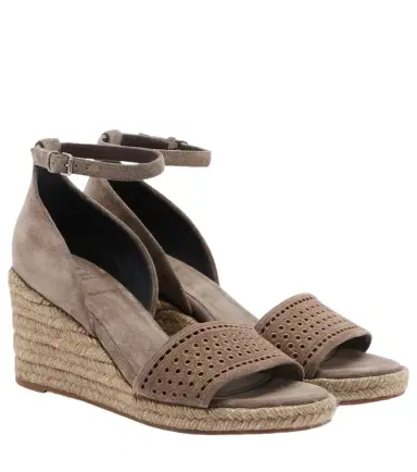 Brunello Cucinelli Suede espadrille wedges | Thumbnail 1 Brunello Cucinelli Suede espadrille wedges | Thumbnail 1