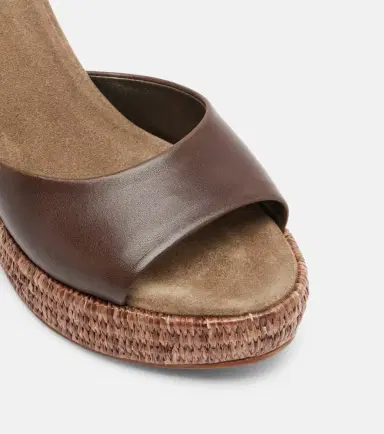 Brunello Cucinelli Monili leather espadrille wedges | Thumbnail 4 Brunello Cucinelli Monili leather espadrille wedges | Thumbnail 4