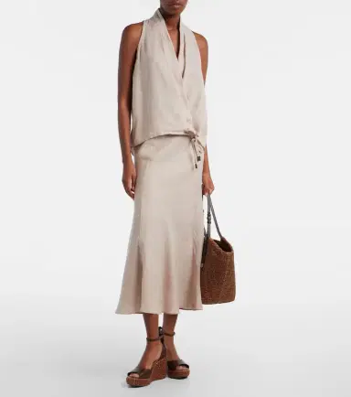 Brunello Cucinelli Monili leather espadrille wedges | Thumbnail 6 Brunello Cucinelli Monili leather espadrille wedges | Thumbnail 6
