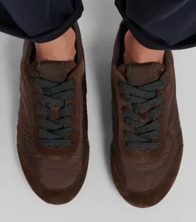 Brunello Cucinelli Monili suede-trimmed sneakers | Thumbnail 6 Brunello Cucinelli Monili suede-trimmed sneakers | Thumbnail 6