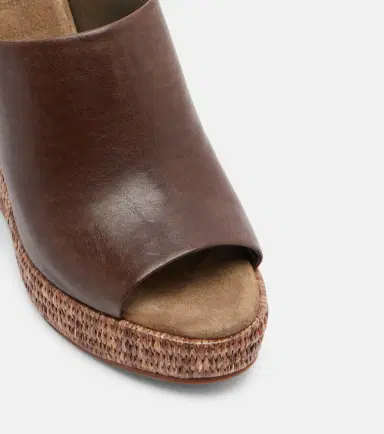 Brunello Cucinelli Leather espadrille wedges | Thumbnail 2