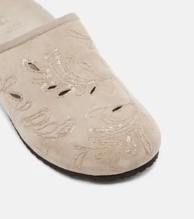 Brunello Cucinelli Sequined suede slides | Thumbnail 2